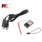 FLYSKY FS-CT6B 2.4G 6CH Radio R6B Set AFHDS 2A USB Data Cable for RC Model Helicopter Racing Plastic